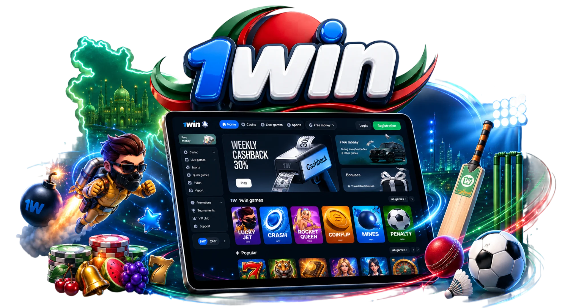 1win site